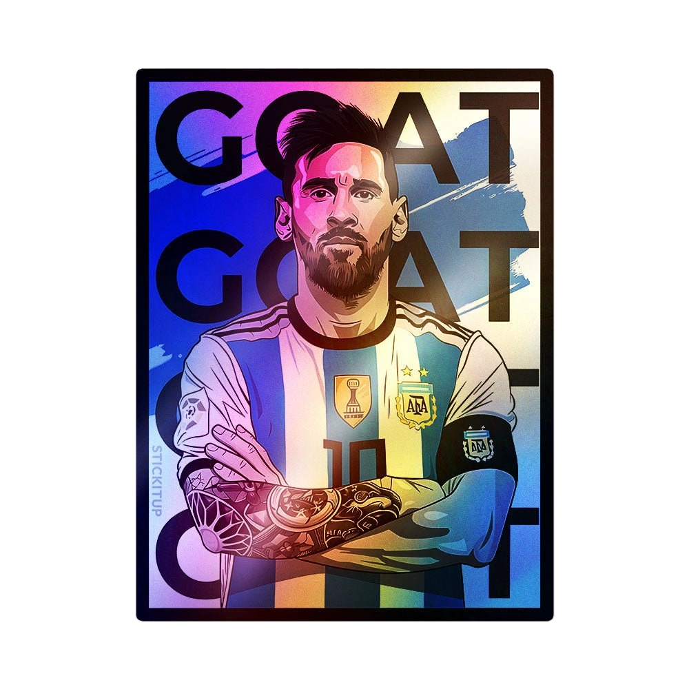 No.10 GOAT Holographic Stickers